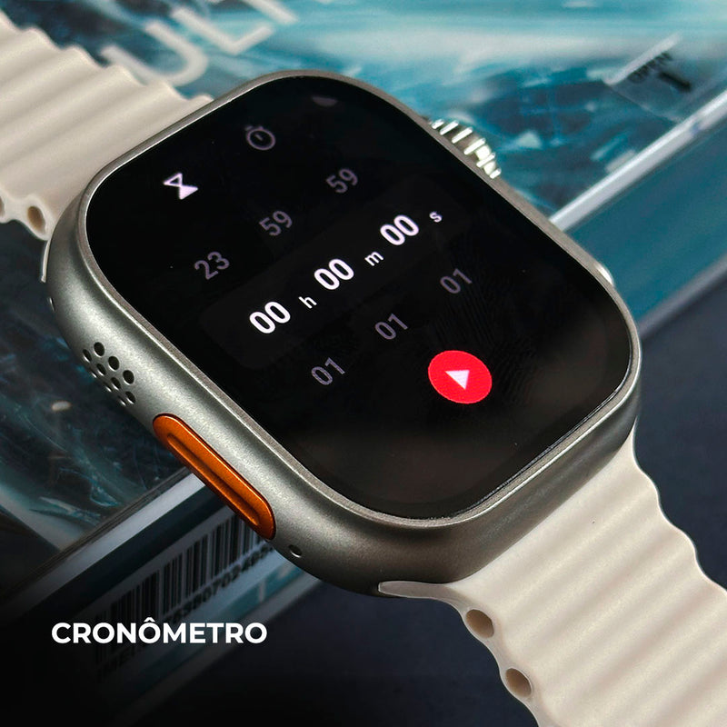 Smartwatch Microwear Ultra AI 3 com Chip, 5G, Android e Câmera - 49mm