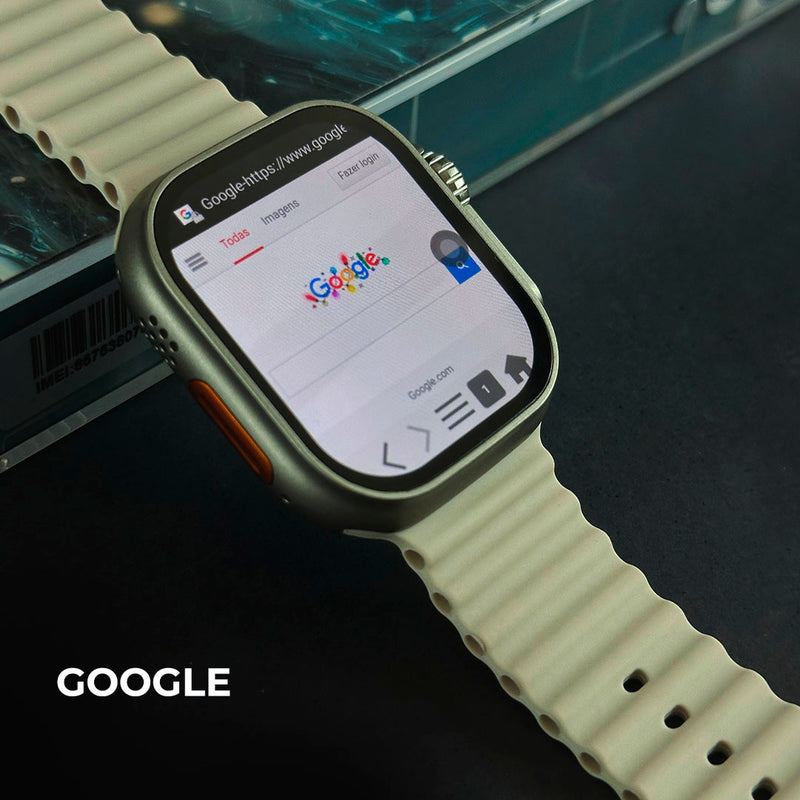 Smartwatch Microwear Ultra AI 3 com Chip, 5G, Android e Câmera - 49mm