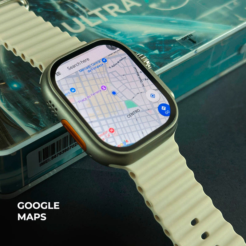 Smartwatch Microwear Ultra AI 3 com Chip, 5G, Android e Câmera - 49mm