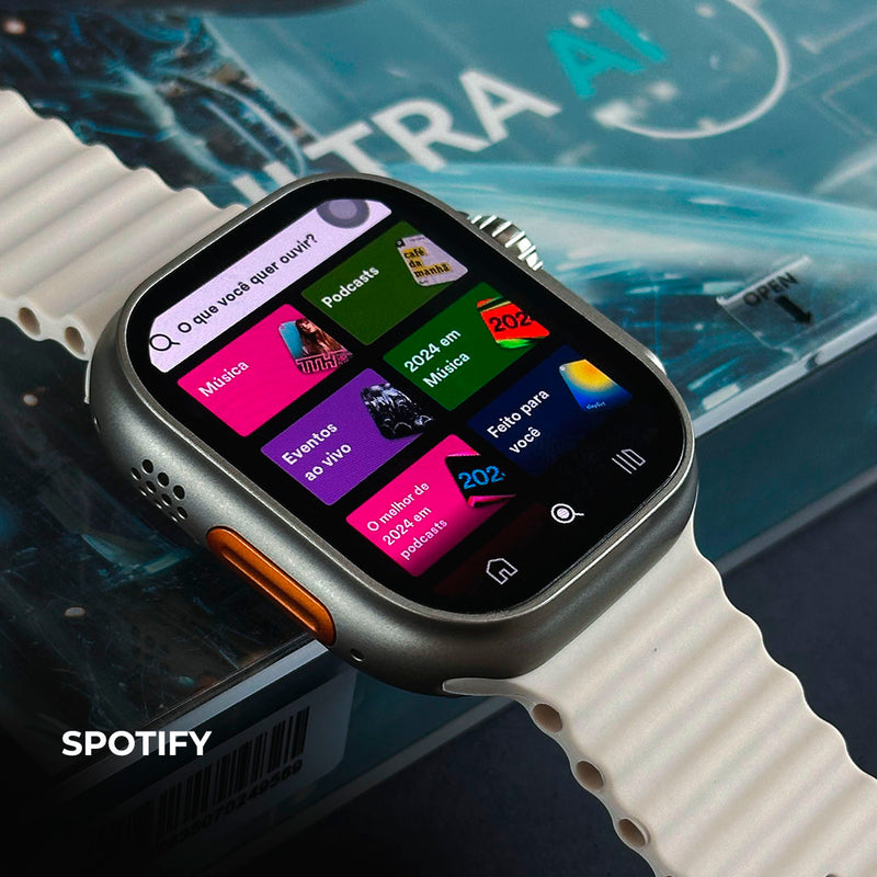 Smartwatch Microwear Ultra AI 3 com Chip, 5G, Android e Câmera - 49mm
